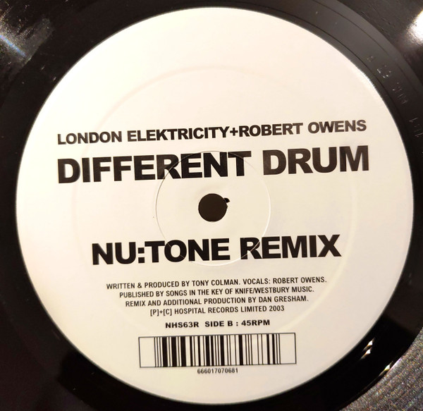 London Elektricity & Robert Owens - Different Drum (Remixes) | Hospital Records (NHS63R) - 4 London Elektricity & Robert Owens - Different Drum (Remixes) | Hospital Records (NHS63R) - 4