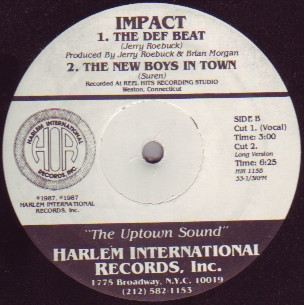 Impact - New Boys In Town | Harlem International Records, Inc. (HIR 115) - 2
