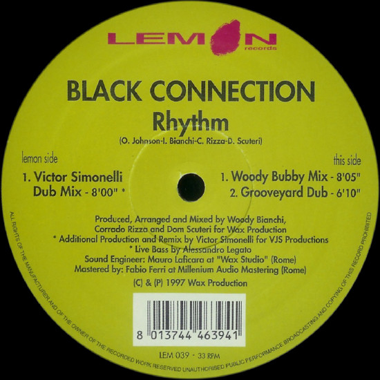 Black Connection - Rhythm | Lemon Records (LEM 039) - 2 Black Connection - Rhythm | Lemon Records (LEM 039) - 2