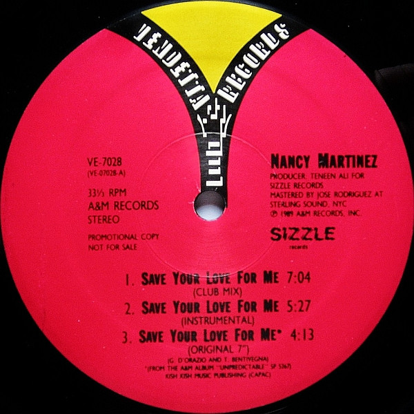 Nancy Martinez - Save Your Love For Me | Vendetta Records (VE-7028)