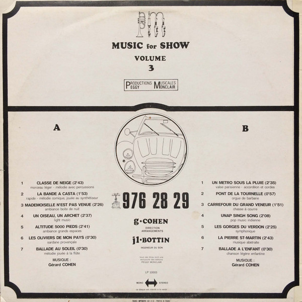 Music For Show, Volume 3