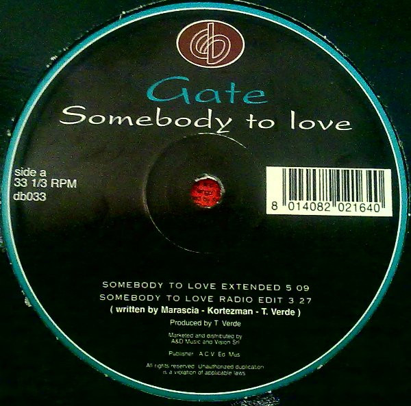 Gate - Somebody To Love | Deep Blaze Records (DB 033)