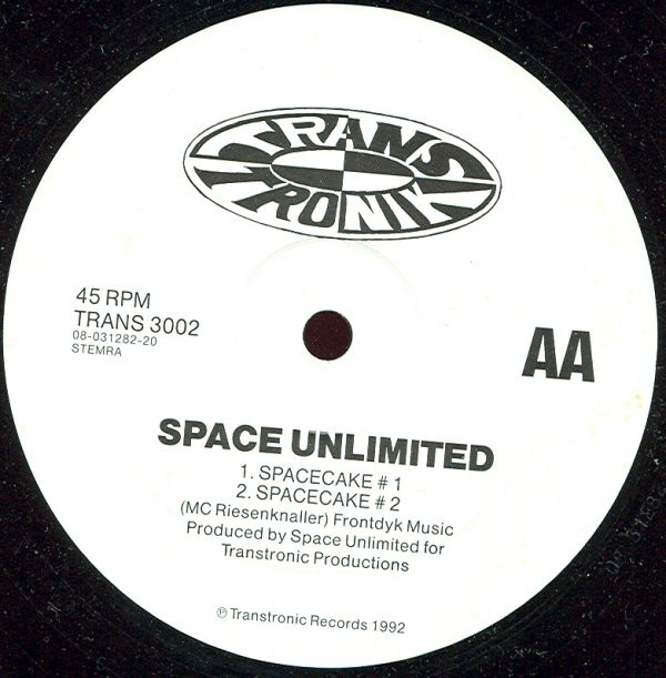 Space Unlimited - Mad As Hell / Spacecake | Transtronik (TRANS 3002) - 2
