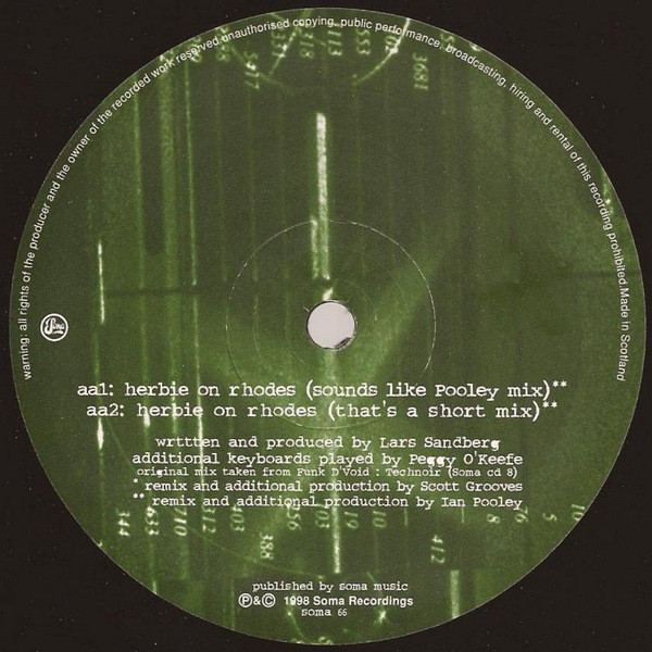 Funk D'Void - Herbie On Rhodes | Soma Quality Recordings (soma 66) - 2 Funk D'Void - Herbie On Rhodes | Soma Quality Recordings (soma 66) - 2