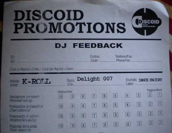K-Roll - Delight 007 | Dance Factory (PROMO 1) - 2