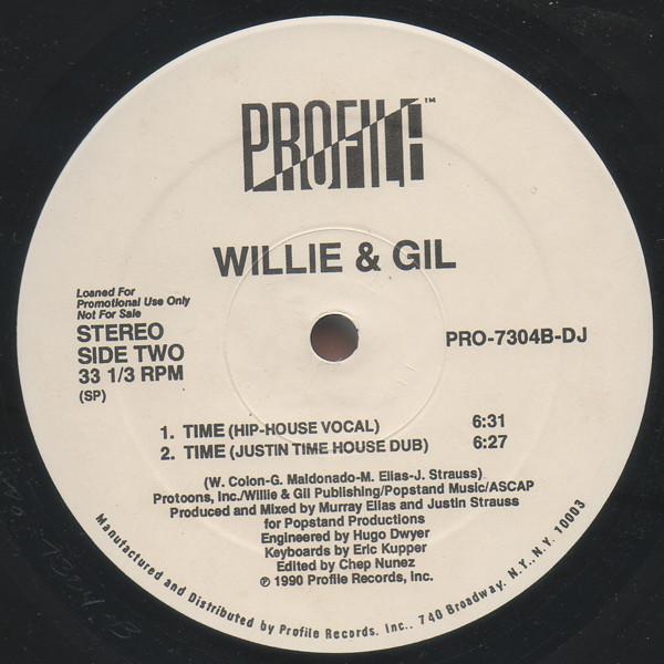 Willie & Gil - Time | Profile Records (PRO-7304-DJ) - 2 Willie & Gil - Time | Profile Records (PRO-7304-DJ) - 2
