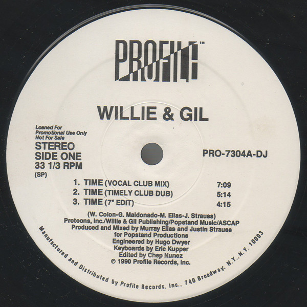 Willie & Gil - Time | Profile Records (PRO-7304-DJ) - main Willie & Gil - Time | Profile Records (PRO-7304-DJ) - main