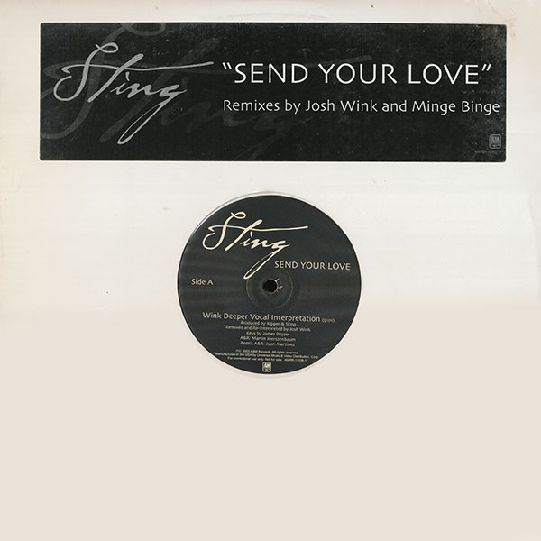 Sting - Send Your Love | A&M Records (AMRR-11037-1) - main Sting - Send Your Love | A&M Records (AMRR-11037-1) - main