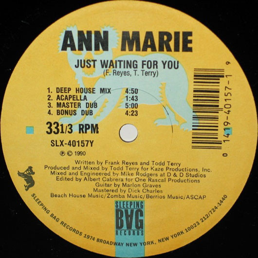 Ann-Marie - Just Waiting For You | Sleeping Bag Records (SLX-40157) - main