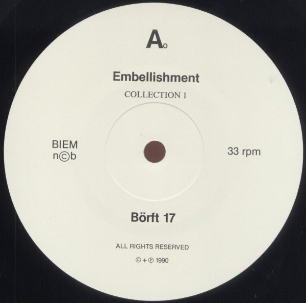 Various - Embellishment Collection 1 | Börft Records (Börft 17) - 3