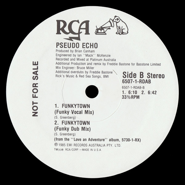 Pseudo Echo - Funkytown | RCA (6507-1-RDAB) - 2 Pseudo Echo - Funkytown | RCA (6507-1-RDAB) - 2