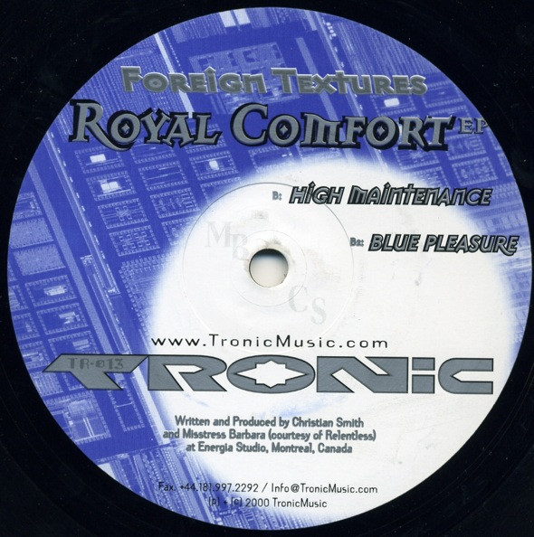 Foreign Textures - Royal Comfort EP | Tronic (TR 013) - 2