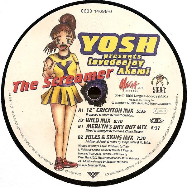 Yosh Presents Lovedeejay Akemi - The Screamer | Smart Records Copenhagen (0630 14699-0) - 2 Yosh Presents Lovedeejay Akemi - The Screamer | Smart Records Copenhagen (0630 14699-0) - 2