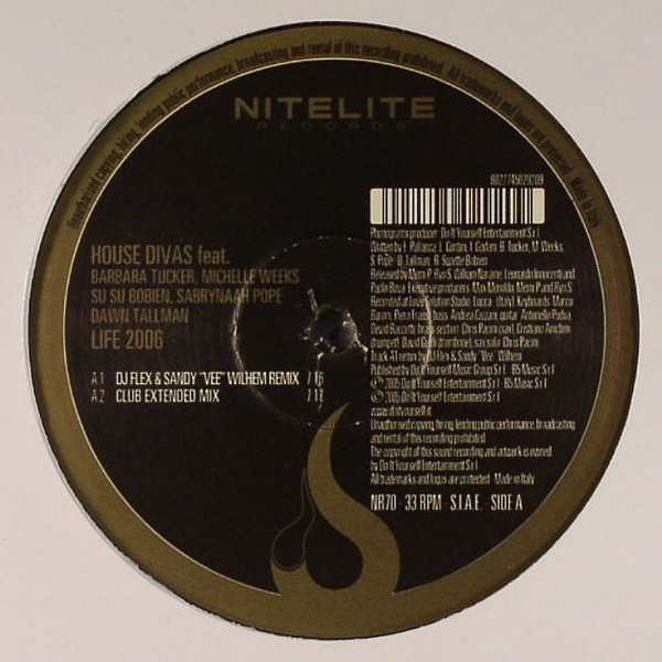 House Divas - Life 2006 | Nitelite Records (NR 70) - main