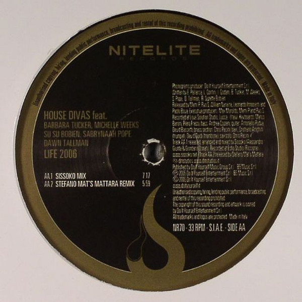 House Divas - Life 2006 | Nitelite Records (NR 70) - 2