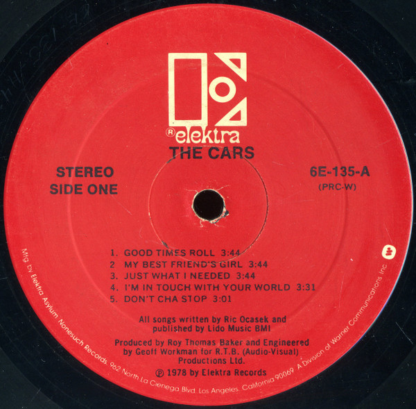 The Cars - The Cars | Elektra (6E-135) - 3