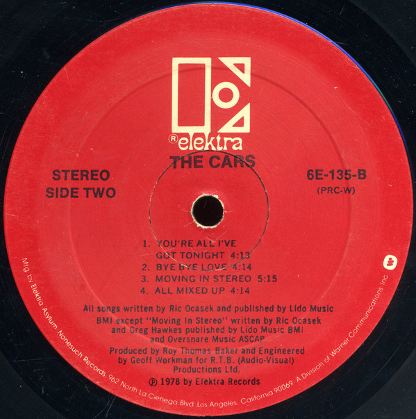 The Cars - The Cars | Elektra (6E-135) - 4