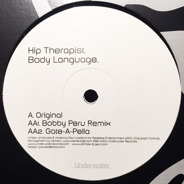 Hip Therapist - Body Language | Underwater Records (H2O 024) - 2 Hip Therapist - Body Language | Underwater Records (H2O 024) - 2