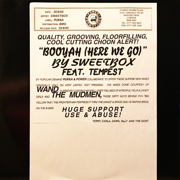 Sweetbox - Booyah (Here We Go) | Pukka Records (PUKA 3R) - 2 Sweetbox - Booyah (Here We Go) | Pukka Records (PUKA 3R) - 2