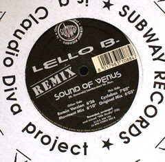 Lello B. - Sound Of Venus (Remix) | Subway Records (SUB 106) - main