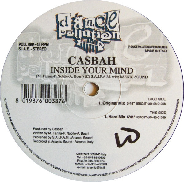 Casbah - Inside Your Mind | Dance Pollution (POLL 099) - main