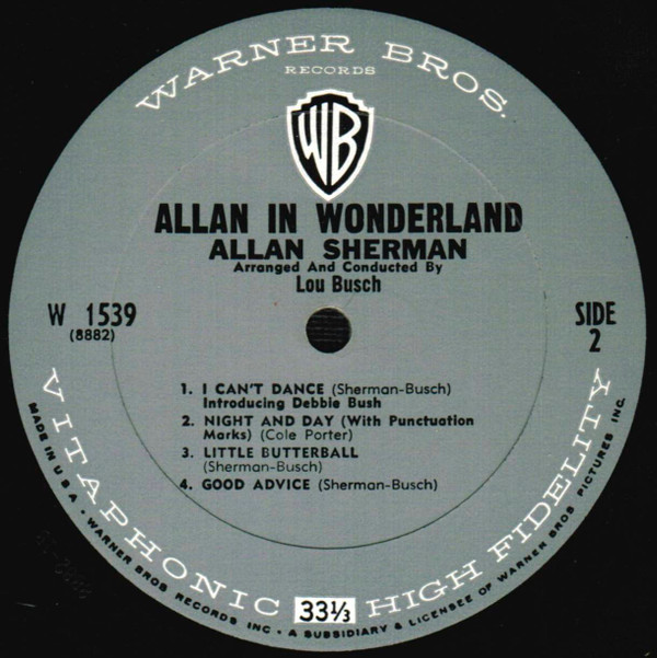Allan Sherman - Allan In Wonderland | Warner Bros. Records (W 1539) - 4