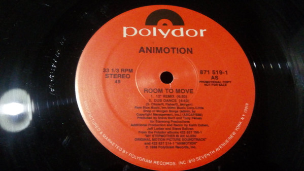 Animotion - Room To Move | Polydor (871 519-1 S) - main Animotion - Room To Move | Polydor (871 519-1 S) - main