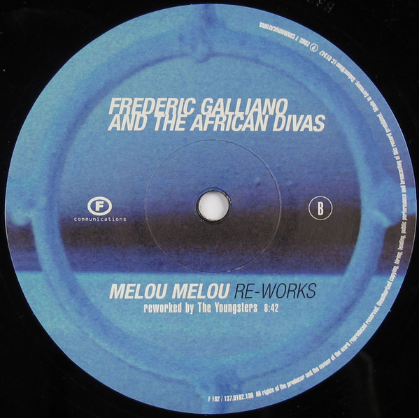 Frederic Galliano And The African Divas - Melou Melou Re-Works | F Communications (F 182) - 4 Frederic Galliano And The African Divas - Melou Melou Re-Works | F Communications (F 182) - 4