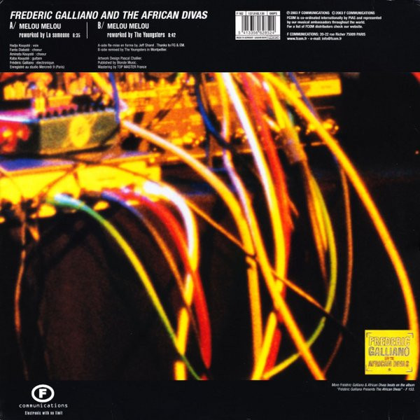 Frederic Galliano And The African Divas - Melou Melou Re-Works | F Communications (F 182) - 2 Frederic Galliano And The African Divas - Melou Melou Re-Works | F Communications (F 182) - 2