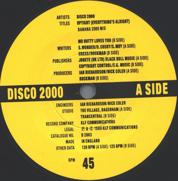 Disco 2000 - Uptight | KLF Communications (D 2003) - 3