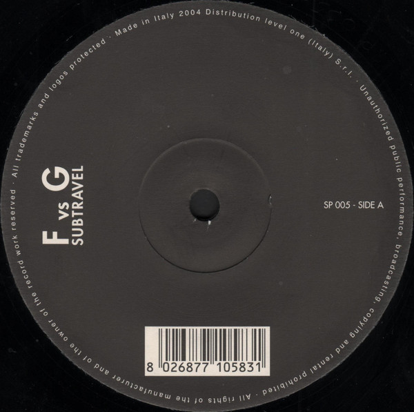 F Vs G - Subtravel | 24 Records (SP 005) - main