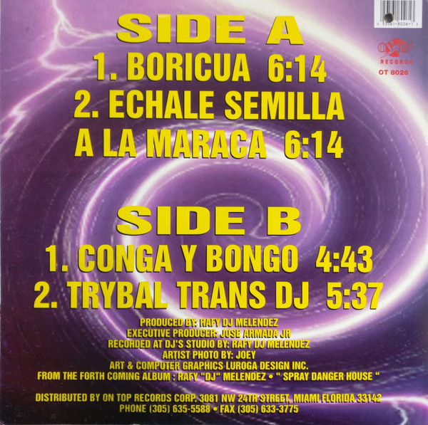 Rafy DJ Melendez - Echale Semilla A La Maraca | On Top Records (OT 8026) - 2