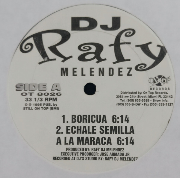 Rafy DJ Melendez - Echale Semilla A La Maraca | On Top Records (OT 8026) - 5