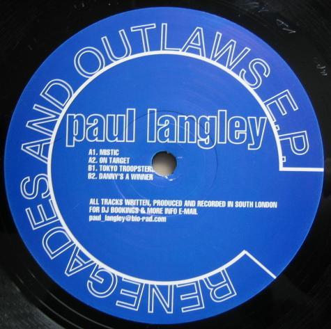Paul Langley - Renegades And Outlaws E.P. | Kne' Deep (KD 012)
