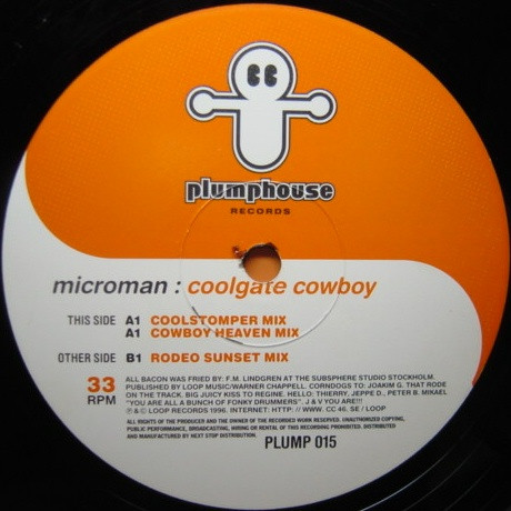 Microman - Coolgate Cowboy | Plumphouse Records (PLUMP 015)