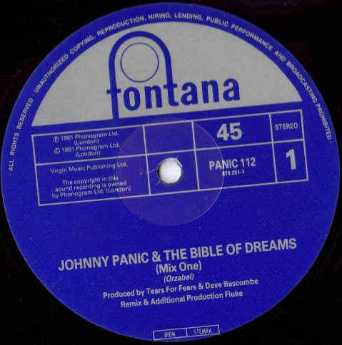 Johnny Panic And The Bible Of Dreams - Johnny Panic & The Bible Of Dreams | Fontana (PANIC 112) - 3 Johnny Panic And The Bible Of Dreams - Johnny Panic & The Bible Of Dreams | Fontana (PANIC 112) - 3
