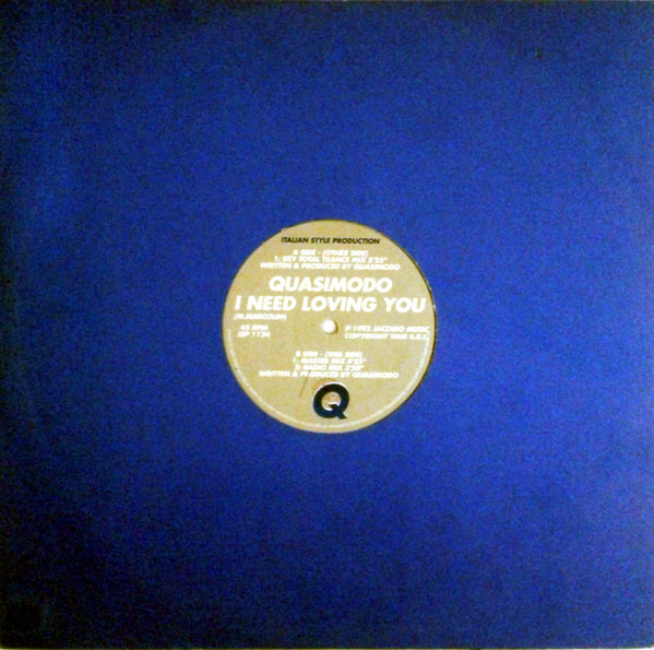 Quasimodo - I Need Loving You | Italian Style Production (ISP 1124) - 3 Quasimodo - I Need Loving You | Italian Style Production (ISP 1124) - 3