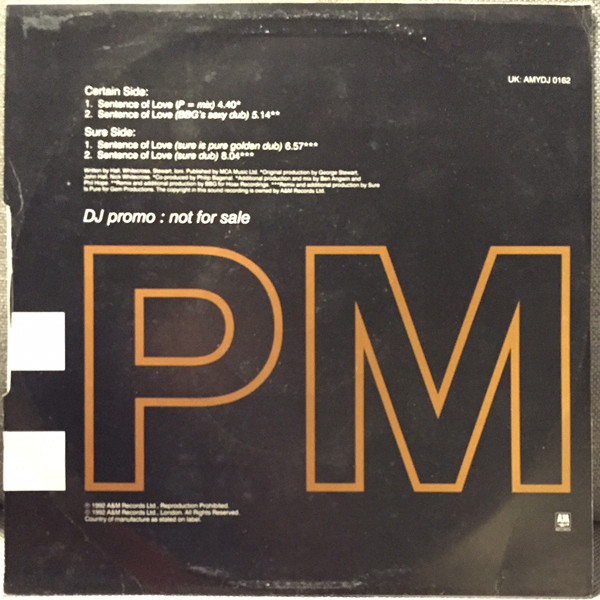 Ioni - Sentence Of Love (Mixes) | A&M PM (AMYDJ 0162) - 4