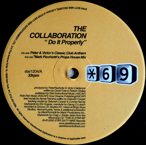 The Collaboration - Do It Properly | Star 69 Records (star1204) - 7
