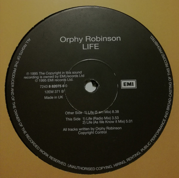 Orphy Robinson - Life | EMI (12EM 371) - 3 Orphy Robinson - Life | EMI (12EM 371) - 3
