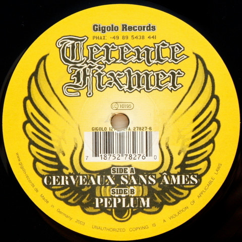 Terence Fixmer - Cerveaux Sans Âmes | International Deejay Gigolo Records (GIGOLO 127)