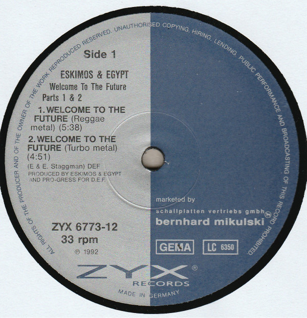 Eskimos & Egypt - Welcome To The Future Parts 1 & 2 | ZYX Records (ZYX 6773-12) - 3 Eskimos & Egypt - Welcome To The Future Parts 1 & 2 | ZYX Records (ZYX 6773-12) - 3