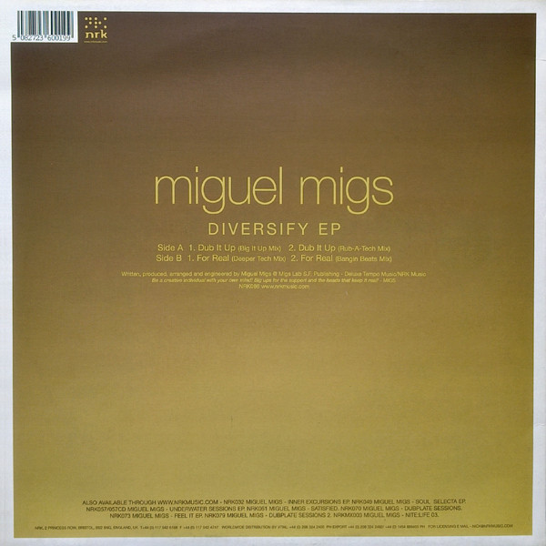 Miguel Migs - Diversify EP | NRK Sound Division (NRK086) - 2