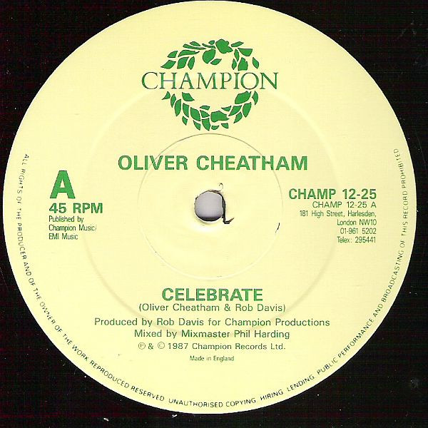 Oliver Cheatham - Celebrate | Champion (CHAMP 12-25) - 3