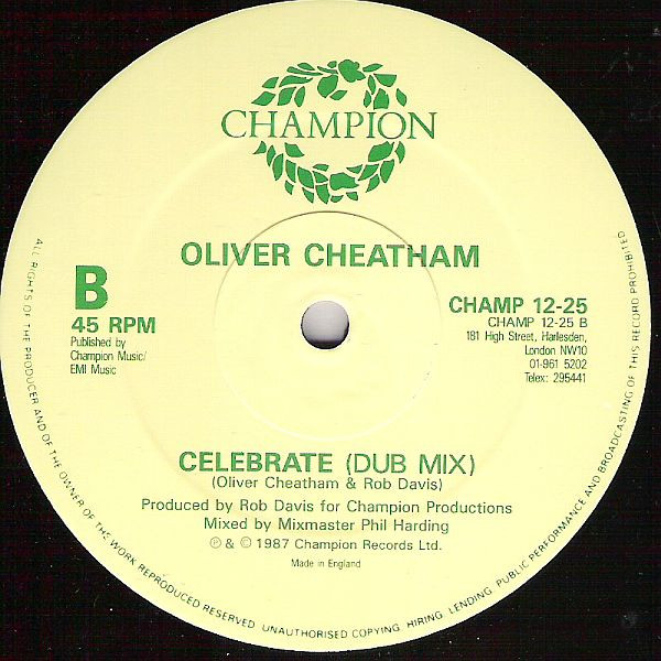 Oliver Cheatham - Celebrate | Champion (CHAMP 12-25) - 4