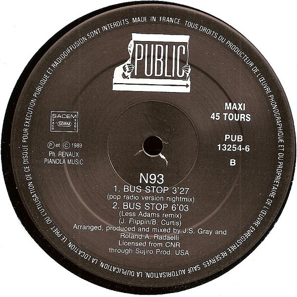 N. 93 - (Are You Ready) Do The Bus Stop | Public (13254-6) - 4