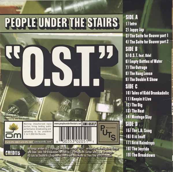 People Under The Stairs - O.S.T. | OM Records (OM 105 VLP) - 2