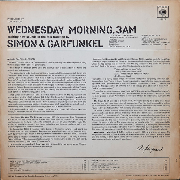 Wednesday Morning, 3 A.M.