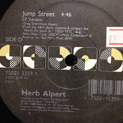 Herb Alpert - Jump Street | A&M Records (75021 2359 1) - 3 Herb Alpert - Jump Street | A&M Records (75021 2359 1) - 3