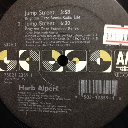 Herb Alpert - Jump Street | A&M Records (75021 2359 1) - 2 Herb Alpert - Jump Street | A&M Records (75021 2359 1) - 2